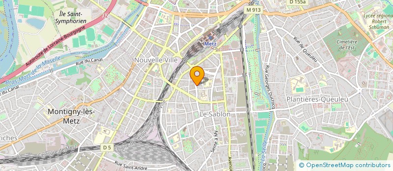 localisation de l'entreprise MADAME GWENAELLE NERON DE SURGY  METZ