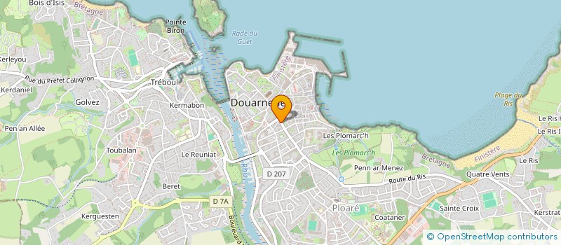 localisation de l'entreprise MADAME GWENAELLE NOUY  DOUARNENEZ