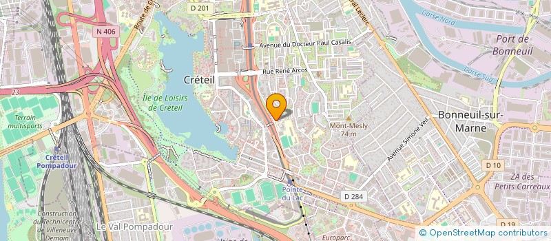 localisation de l'entreprise MADAME GWENAELLE PALARIC  CRETEIL