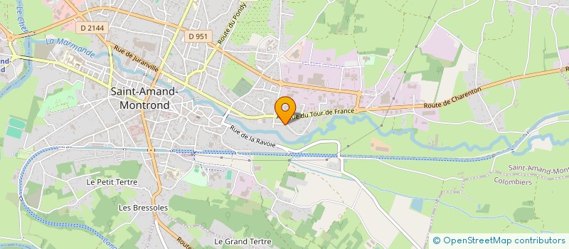 localisation de l'entreprise MADAME GWENAELLE PAQQUIER  SAINT-AMAND-MONTROND