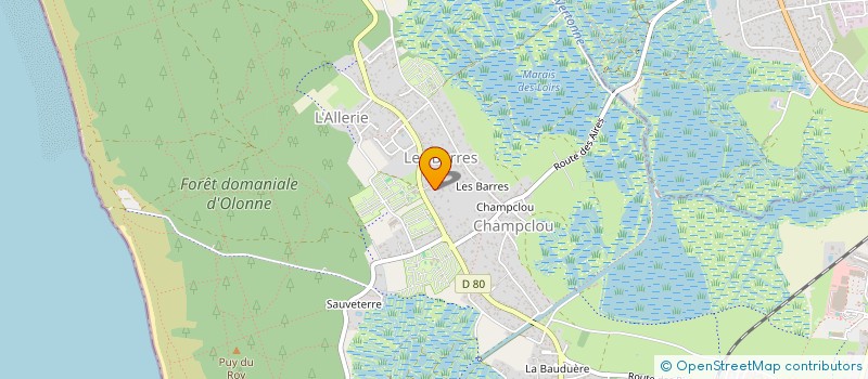 localisation de l'entreprise MADAME GWENAELLE PAUGAM à LES SABLES D'OLONNE