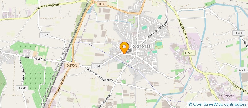 localisation de l'entreprise MADAME GWENAELLE PAULEAU  ROGNONAS