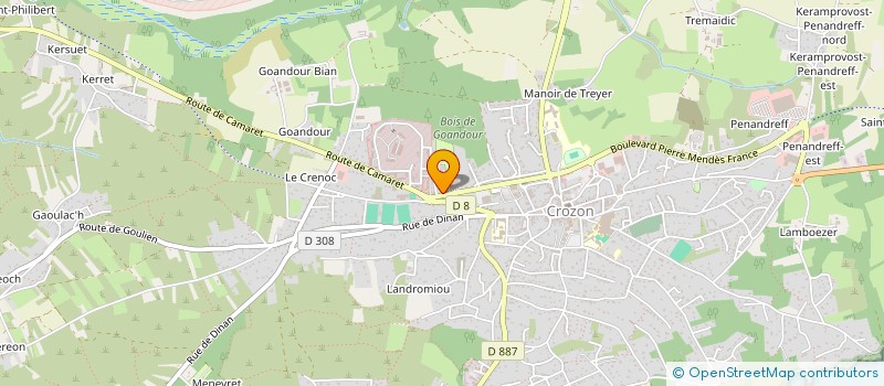 localisation de l'entreprise MADAME GWENAELLE PENNEC  CROZON