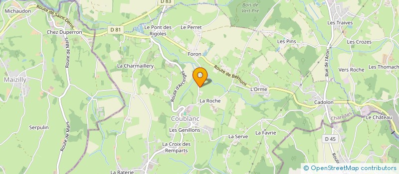 localisation de l'entreprise MADAME GWENAELLE PERRET à COUBLANC