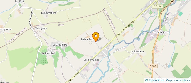 localisation de l'entreprise MADAME GWENAELLE POUPART à MONTILLY-SUR-NOIREAU