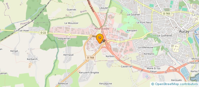 localisation de l'entreprise MADAME GWENAELLE PRIGENT à AURAY
