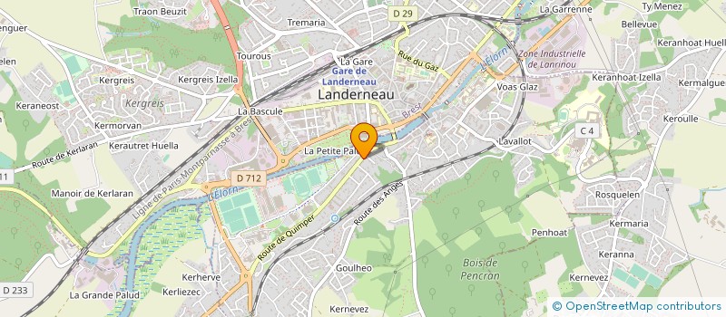 localisation de l'entreprise MADAME GWENAELLE QUIGNON  LANDERNEAU