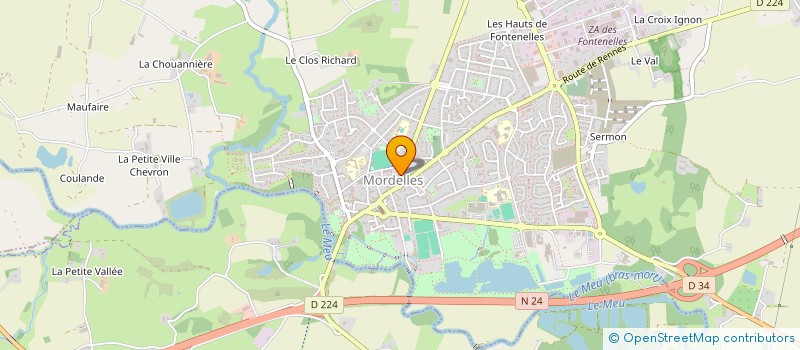 localisation de l'entreprise MADAME GWENAELLE ROCHEFEUILLE à MORDELLES