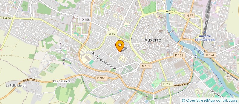 localisation de l'entreprise MADAME GWENAELLE ROUSSE  AUXERRE