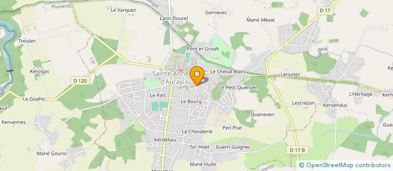 localisation de l'entreprise MADAME GWENAELLE ROUSSEL  SAINTE-ANNE-D'AURAY