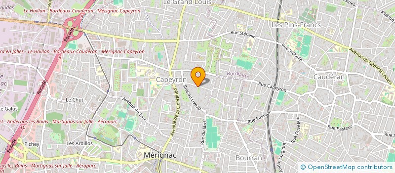 localisation de l'entreprise MADAME GWENAELLE ROUVILLOIS  MERIGNAC