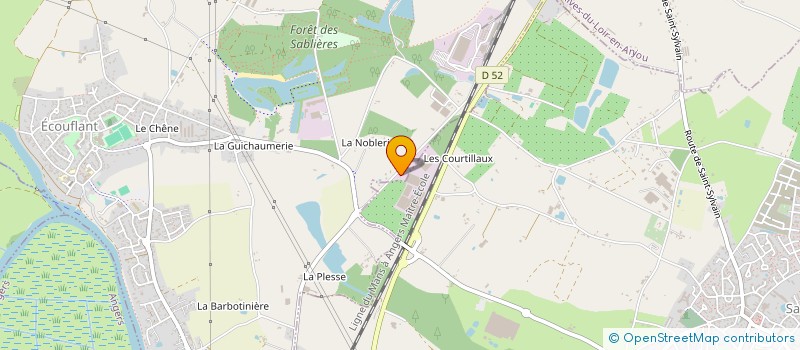localisation de l'entreprise MADAME GWENAELLE SABADEL à ECOUFLANT
