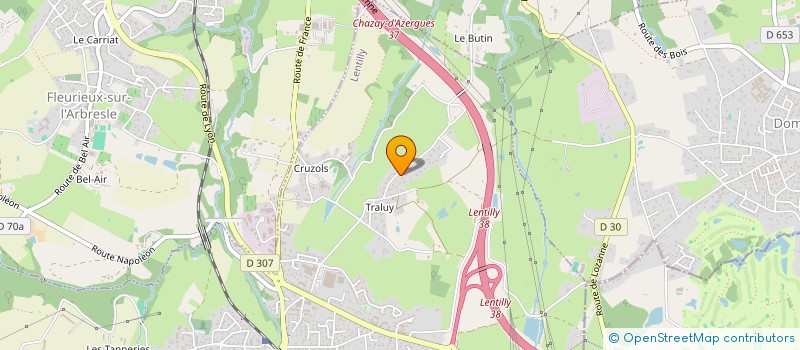 localisation de l'entreprise MADAME GWENAELLE SONTHONNAX  LENTILLY