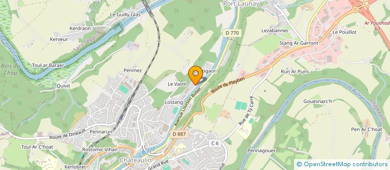 localisation de l'entreprise MADAME GWENAELLE SUIGNARD  CHATEAULIN