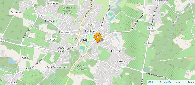 localisation de l'entreprise MADAME GWENAELLE THOULET  LEOGNAN