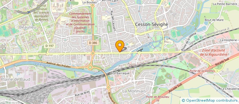 localisation de l'entreprise MADAME GWENAELLE THUAL  CESSON-SEVIGNE