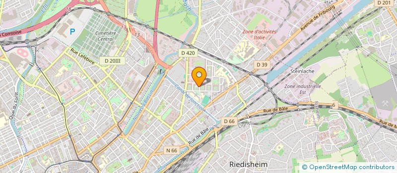 localisation de l'entreprise MADAME GWENAELLE TONELLI  MULHOUSE