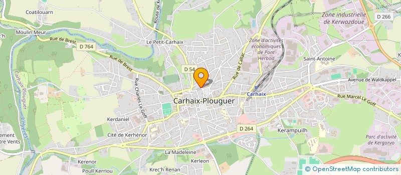 localisation de l'entreprise MADAME GWENAELLE URIEN à CARHAIX PLOUGUER