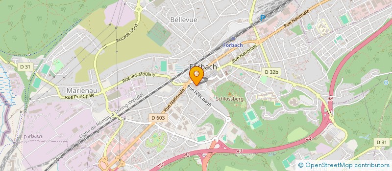 localisation de l'entreprise MADAME GWENAELLE VALLEE  FORBACH