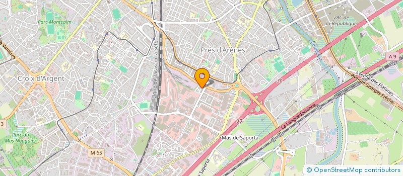 localisation de l'entreprise MADAME GWENAELLE VERGNE à MONTPELLIER