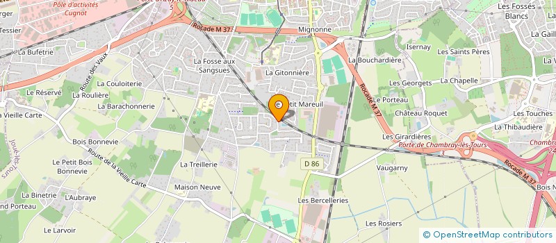 localisation de l'entreprise MADAME GWENAELLE WELTE à JOUE-LES-TOURS