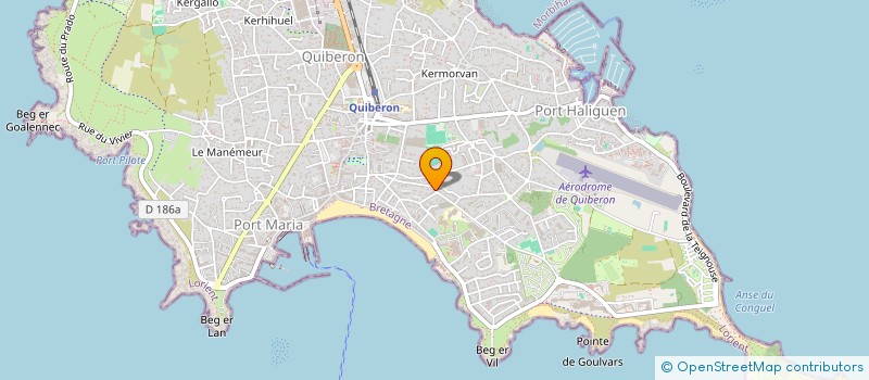 localisation de l'entreprise MADAME GWENAHELE ECARD  QUIBERON