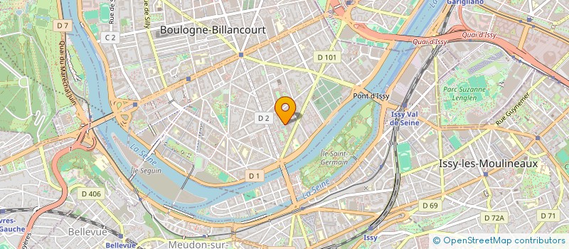 localisation de l'entreprise MADAME GWENALE STUIZ DUPUIS à BOULOGNE-BILLANCOURT