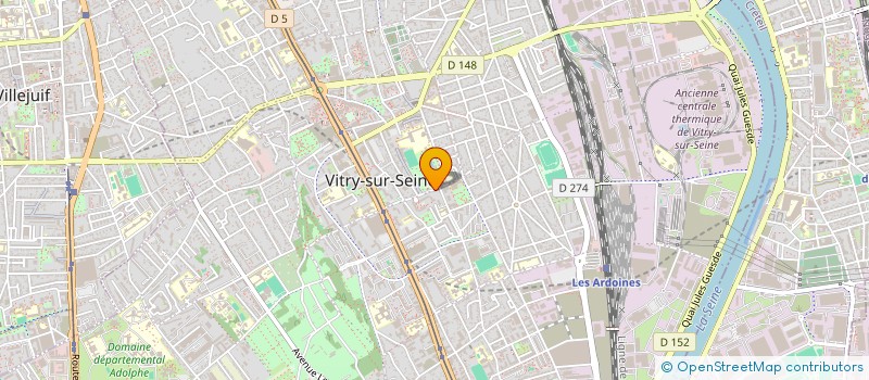 localisation de l'entreprise MADAME GWENDALINA DAUNOIS  VITRY-SUR-SEINE