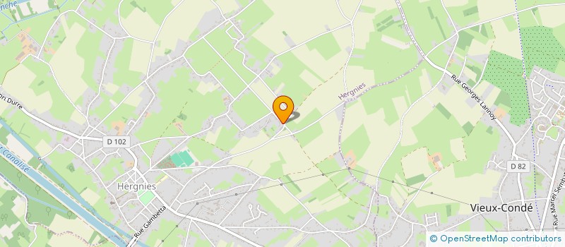 localisation de l'entreprise MADAME GWENDALINE ALLIOTTE  HERGNIES