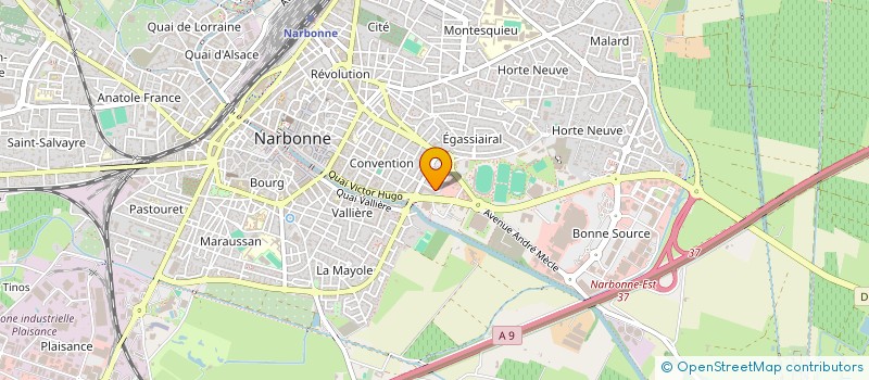 localisation de l'entreprise MADAME GWENDALYS BARTISSOL  NARBONNE