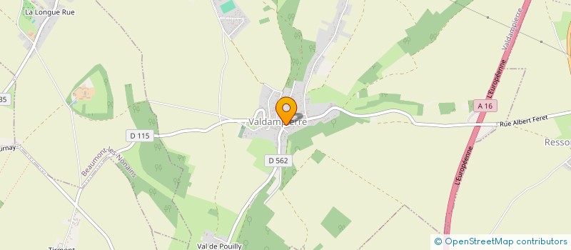 localisation de l'entreprise MADAME GWENDOLINA PRUVOST  VALDAMPIERRE