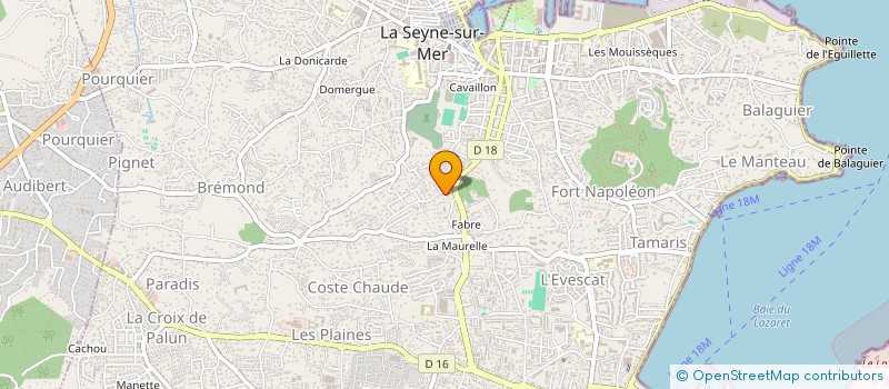 localisation de l'entreprise MADAME GWENDOLINE ALONSO  LA SEYNE-SUR-MER