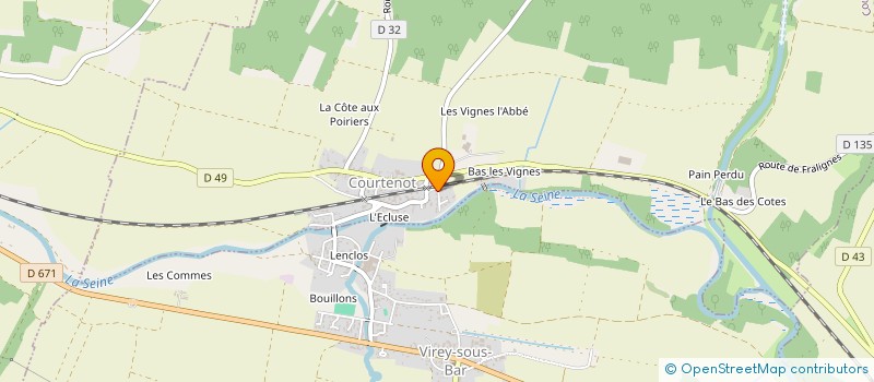 localisation de l'entreprise MADAME GWENDOLINE ARLANDIS  COURTENOT