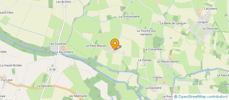 localisation de l'entreprise MADAME GWENDOLINE ASCOET à NORT-SUR-ERDRE