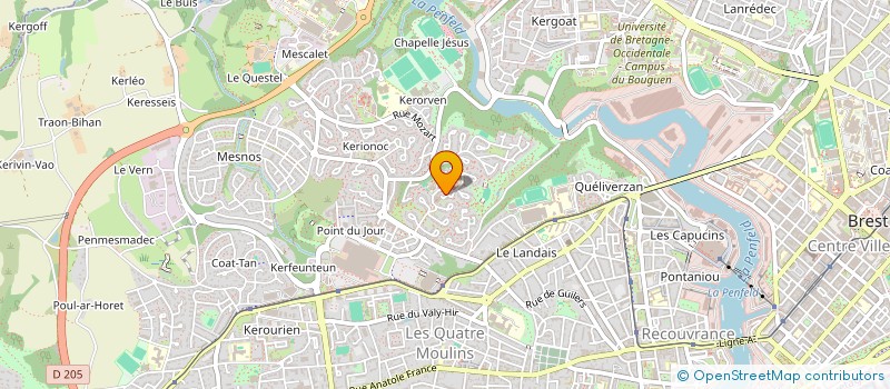 localisation de l'entreprise MADAME GWENDOLINE AUTRET à BREST