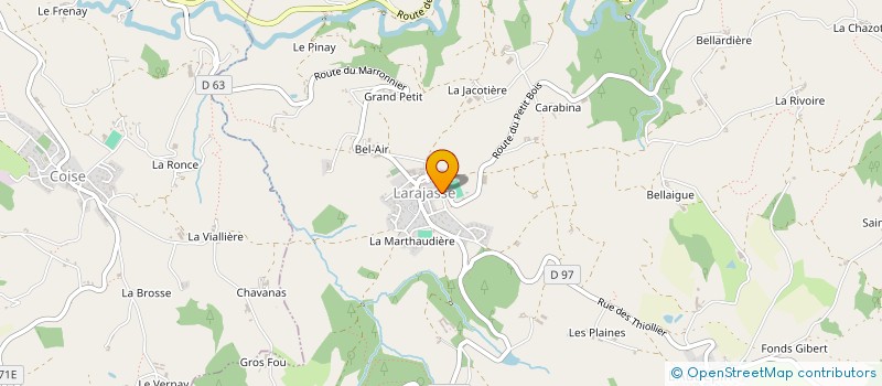 localisation de l'entreprise MADAME GWENDOLINE BABIN  LARAJASSE