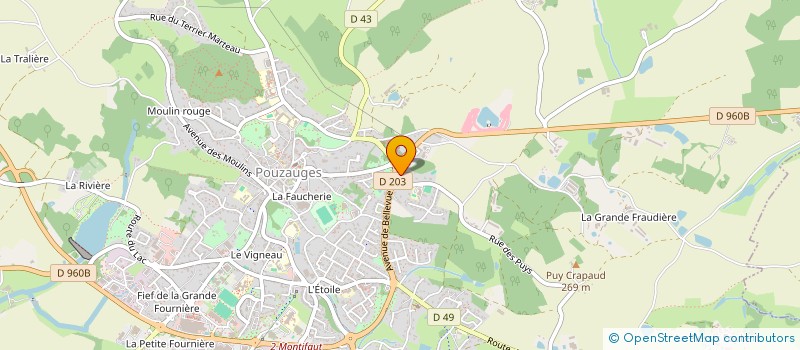 localisation de l'entreprise MADAME GWENDOLINE BAILLY  POUZAUGES