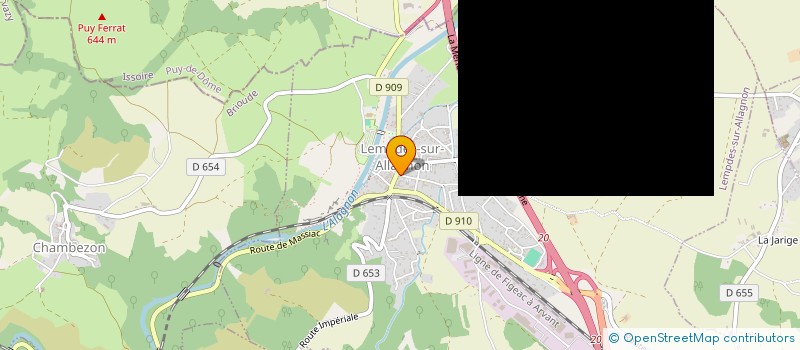 localisation de l'entreprise MADAME GWENDOLINE BARDON  LEMPDES-SUR-ALLAGNON