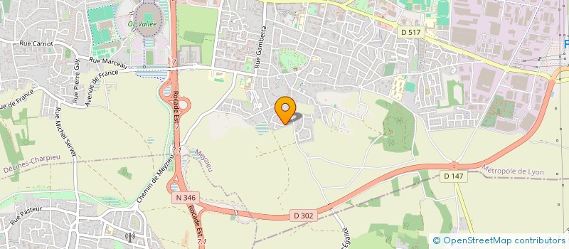 localisation de l'entreprise MADAME GWENDOLINE BARET  MEYZIEU