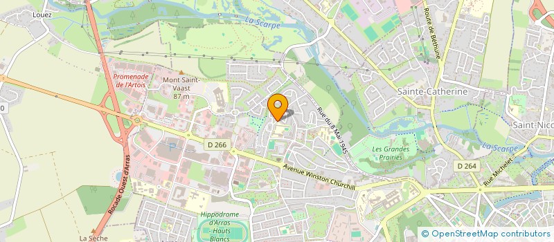 localisation de l'entreprise MADAME GWENDOLINE BENOIT à ARRAS