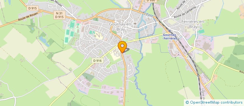 localisation de l'entreprise MADAME GWENDOLINE BERNIER  GOURNAY-EN-BRAY