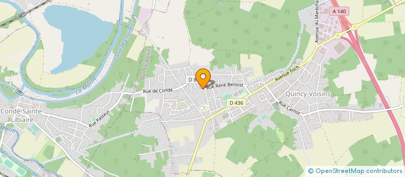 localisation de l'entreprise MADAME GWENDOLINE BIGLIONE  QUINCY-VOISINS