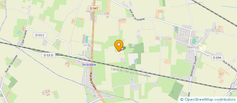 localisation de l'entreprise MADAME GWENDOLINE BYACHE  MERRIS