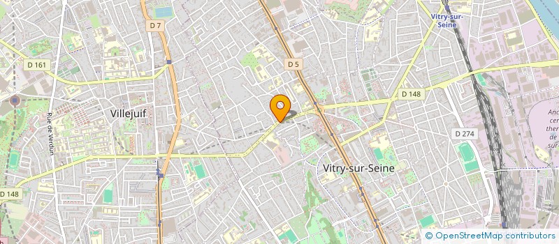 localisation de l'entreprise MADAME GWENDOLINE CASAMATA  VITRY-SUR-SEINE