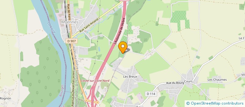 localisation de l'entreprise MADAME GWENDOLINE CHANTEAU à COSNE-COURS-SUR-LOIRE