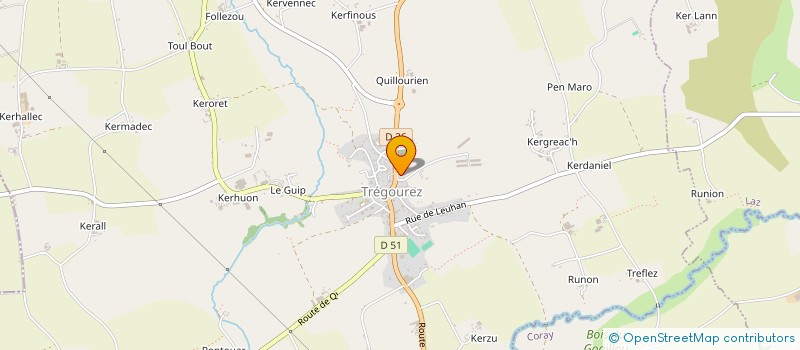 localisation de l'entreprise MADAME GWENDOLINE CHEMIN  TREGOUREZ