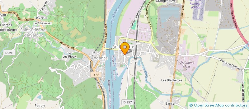 localisation de l'entreprise MADAME GWENDOLINE CHENEVIER  ANDANCE