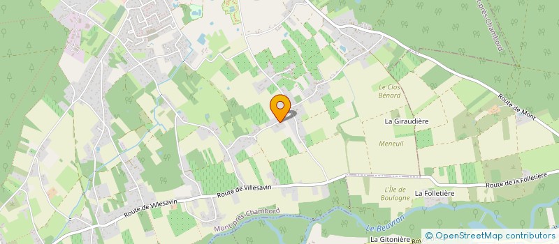 localisation de l'entreprise MADAME GWENDOLINE CLEMENT  MONT-PRES-CHAMBORD