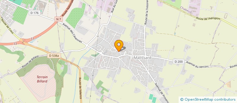 localisation de l'entreprise MADAME GWENDOLINE CORTIAL  MALISSARD