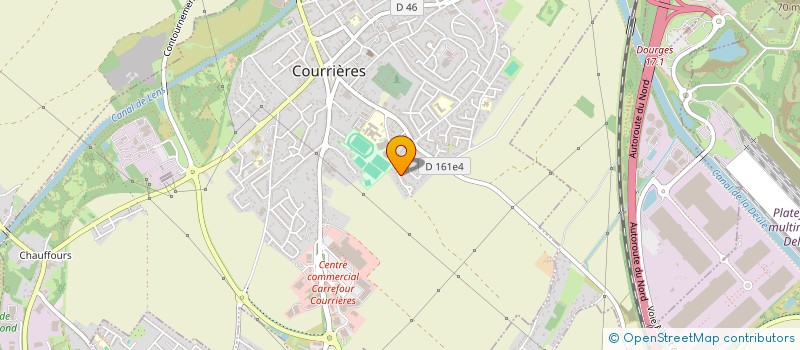 localisation de l'entreprise MADAME GWENDOLINE COUSIN  COURRIERES